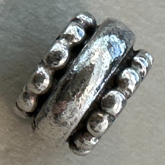 PANDORA Dots & Lines Charm SPACER RETIRED 925 ALE Bead - EUC - Picture 5 of 8